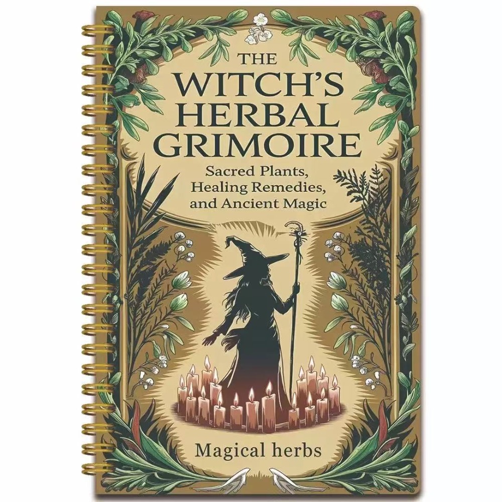 Herbal Wellness Recipes - Natürliche Kräuterheilmittel Vintage-Design A5 Notizbuch, Perfekt