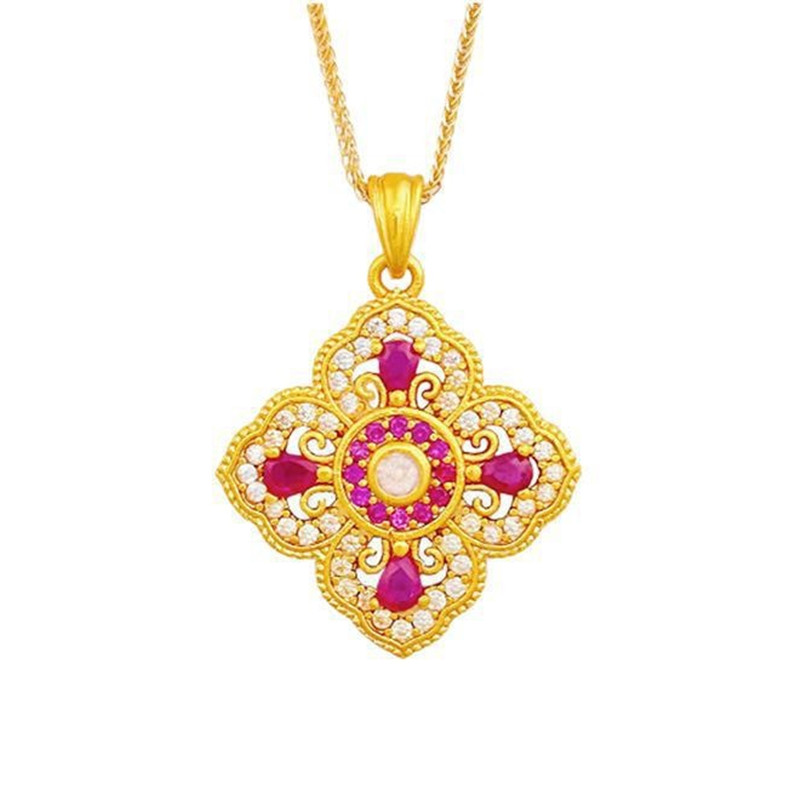 Vintage Luxus Hohle 4 Blätter  – Red Clover Flower Bewertung und Preis