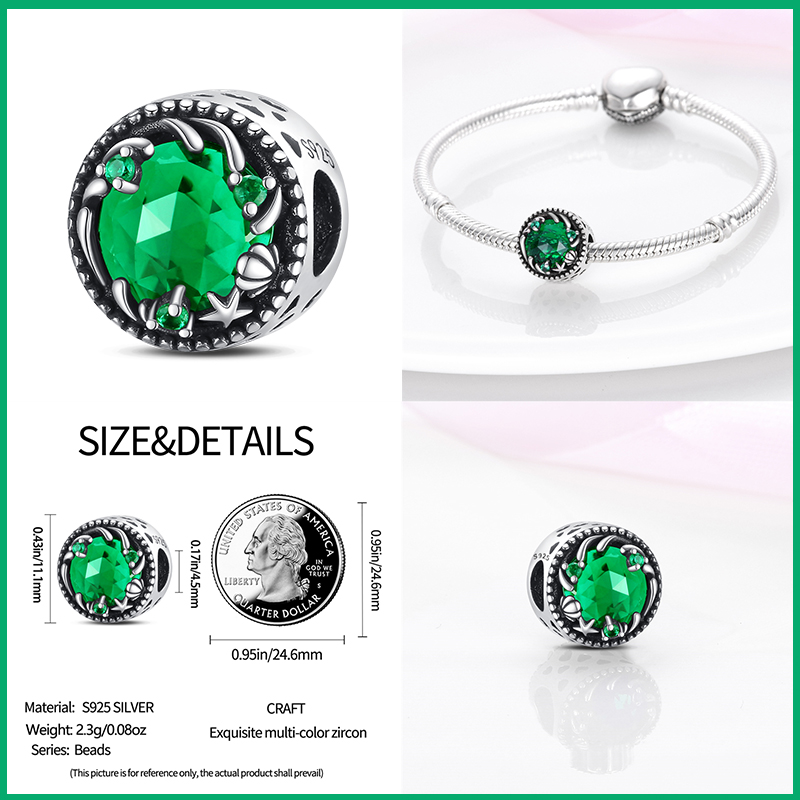 Charms aus 925er-Sterlingsilbe – Red Clover Flower Bewertung und Preis