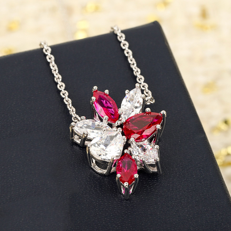 Marke Reines 925 Sterling Silb – Red Clover Flower Bewertung und Preis
