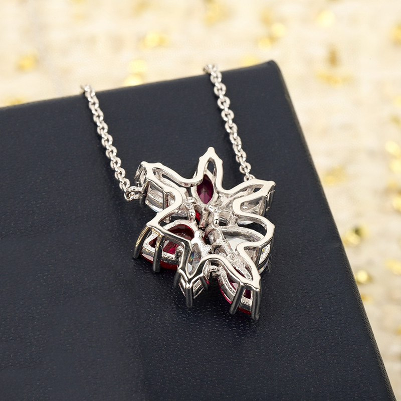 Marke Reines 925 Sterling Silb – Red Clover Flower Bewertung und Preis